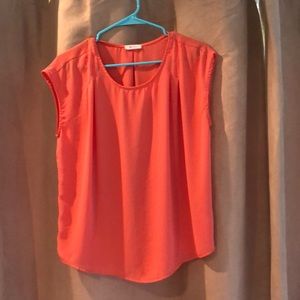 Coral blouse